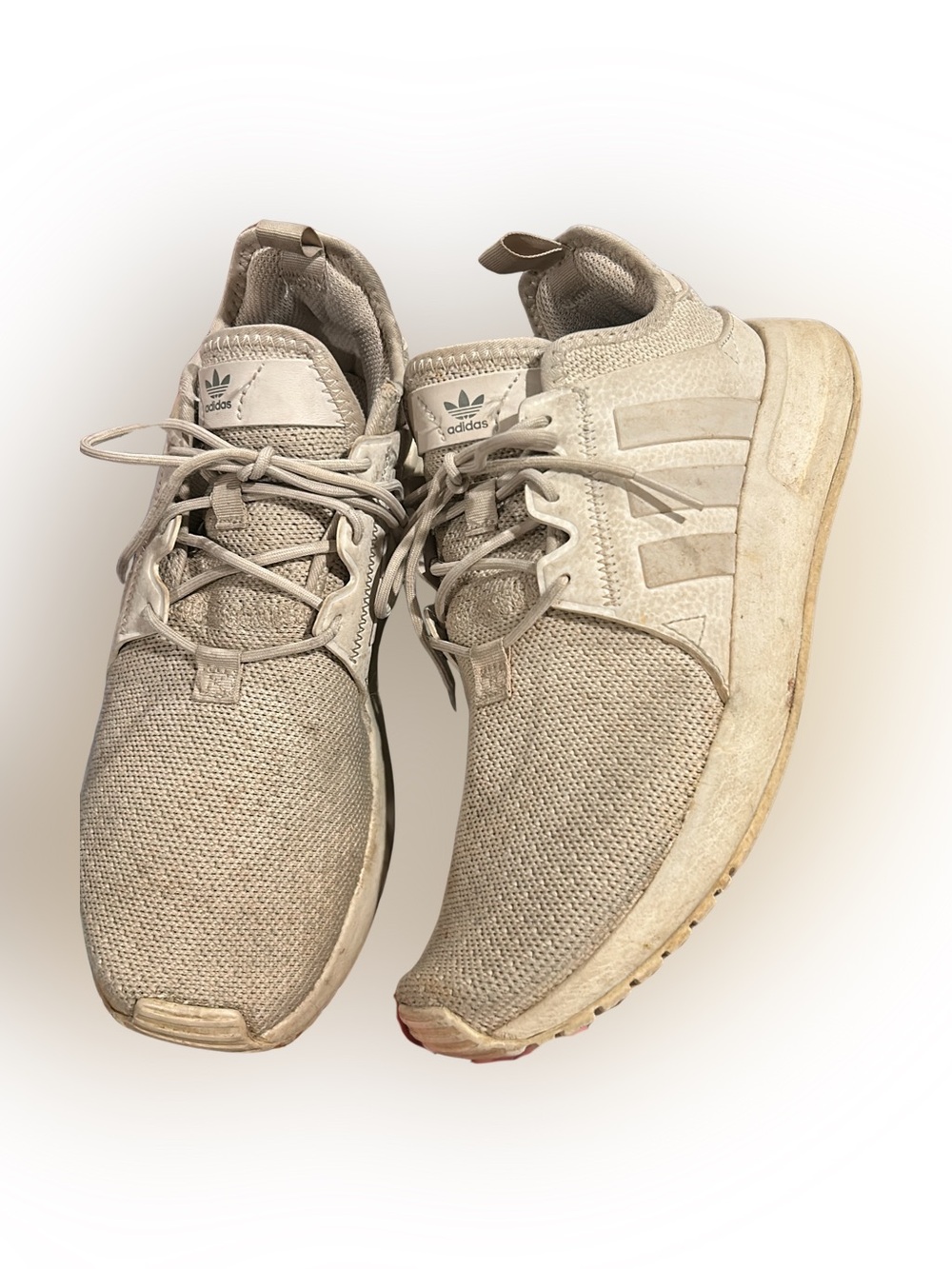 adidas Kids Beige Mesh Lace-Up Sneakers